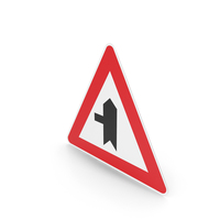 Italian Sign Junction With A Minor Side Road From Left PNG & PSD Images