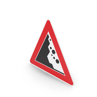 Italian Sign Falling Rocks From Right PNG & PSD Images