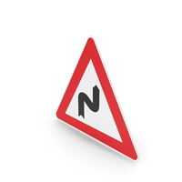 Italian Sign Double Bend, First to Right PNG & PSD Images