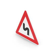 Italian Sign Double Bend, First To Left PNG & PSD Images