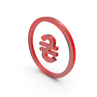 Ukrainian Hryvnia Currency Icon Glass PNG & PSD Images