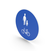 Swedish Sign Track For Pedestrians and Cyclists PNG & PSD Images