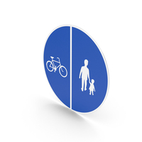 Swedish Sign Track For Pedestrians and Cyclists PNG & PSD Images