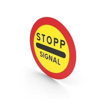 Swedish Sign Stop At The Sign If The Signal Shows Red PNG & PSD Images