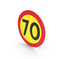 Swedish Sign Speed Limit PNG & PSD Images