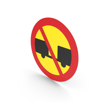 Swedish Sign No Towed Trailers PNG & PSD Images