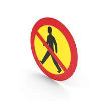 Swedish Sign No Pedestrians PNG & PSD Images