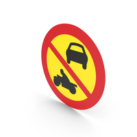 Swedish Sign No Motor Vehicles PNG & PSD Images