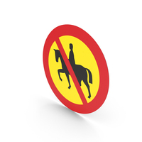 Swedish Sign No Horses PNG & PSD Images