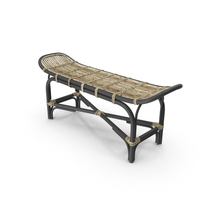 Bloomingville Loue Bench Rattan PNG & PSD Images