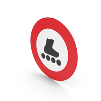 Swiss Prohibition Of Roller Skates Sign PNG & PSD Images