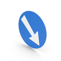 Swiss Sign Keep Right PNG & PSD Images