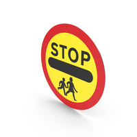 UK Sign Stop, Children Crossing Ahead PNG & PSD Images