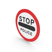 UK Sign Stop Before Crossing, Police Ahead PNG & PSD Images