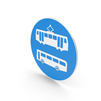 UK Sign Route For Use By Buses And Tramcars Only PNG & PSD Images