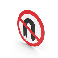 UK Sign No U Turns For Vehicular Traffic PNG & PSD Images