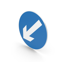 UK Sign Keep Left PNG & PSD Images