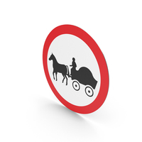 UK Sign Horse Drawn Vehicles Prohibited PNG & PSD Images
