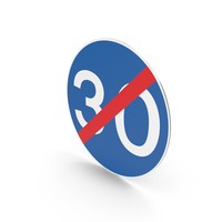 UK Sign End Of Minimum Speed Limit PNG & PSD Images
