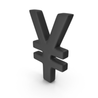 Black Japanese Yen Symbol PNG & PSD Images