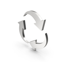 Silver Recycle Symbol PNG & PSD Images