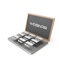 Laptop Computer With Blackboard PNG & PSD Images