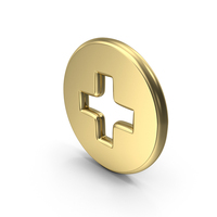 Medical Cross In Circle Symbol PNG & PSD Images