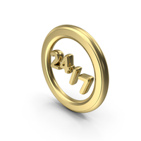 Open 24 By 7 Service Symbol PNG & PSD Images