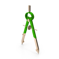 Green Drawing Compass PNG & PSD Images