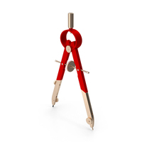 Red Drawing Compass PNG & PSD Images