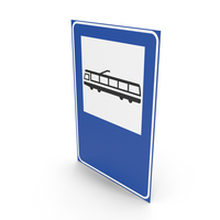 Italian Sign Tram Stop PNG & PSD Images