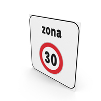 Italian Sign Start Of A 30 km/h Zone PNG & PSD Images