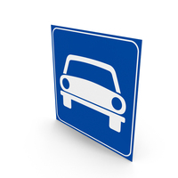 Italian Sign Road Reserved For Motor Vehicles PNG & PSD Images