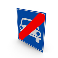 Italian Sign End Of Road Reserved For Motor Vehicles PNG & PSD Images
