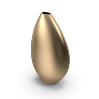 Bronze Modern Oval Accessory Vase PNG & PSD Images