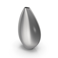 Silver Modern Oval Accessory Vase PNG & PSD Images