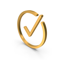 Circle With Tick Mark Symbol PNG & PSD Images