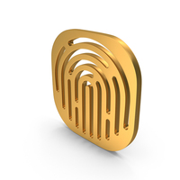 Finger Print Square Icon PNG & PSD Images