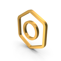 Pentagonal Frame With Circle In Center Symbol PNG & PSD Images