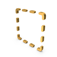Square Dotted Lines Frame Symbol PNG & PSD Images