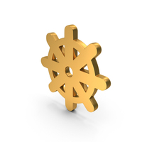 Wheel Of Dharma Religious Symbol PNG & PSD Images