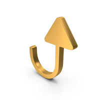 Up U Shaped Directional Arrow Web Symbol PNG & PSD Images