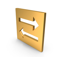 Transfer Opposite Arrows In Square Symbol PNG & PSD Images