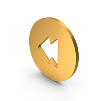 Round Rewind Symbol PNG & PSD Images