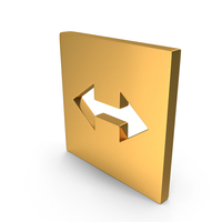 Double Arrow Opposite Square Icon PNG & PSD Images