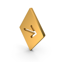 Sideway Directional Arrow In Diamond Shaped Frame Symbol PNG & PSD Images