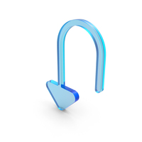 U Turn Down Arrow Symbol PNG & PSD Images