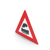 Dutch Sign Level Crossing Without Barriers Ahead PNG & PSD Images