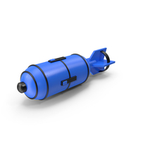 Cartoon Blue Bomb PNG & PSD Images