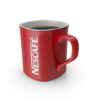Nescafe Coffee Cup Red With Coffee PNG & PSD Images